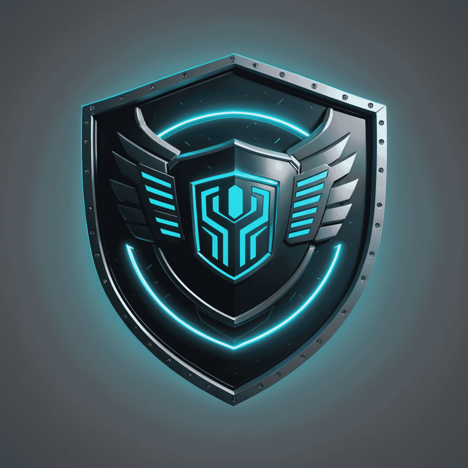 Guardian Life logo - A futuristic shield-like emblem with neon teal text